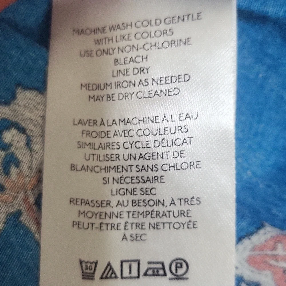 By ANTHROPOLOGIE Blue Robin Tiered Floral Mini Dress Size L - Picture 14 of 15